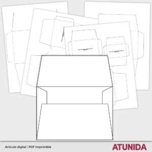 Plantillas de sobres imprimibles para scrap o journalingPlantillas de sobres imprimibles para manualidades