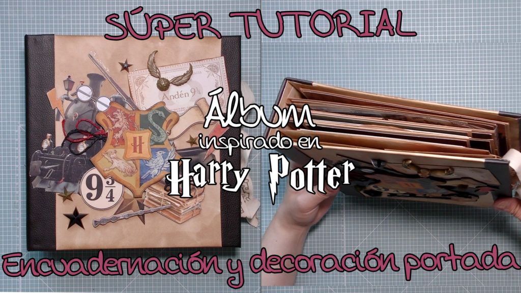 Tutorial Álbum inspirado en Harry Potter - Encuadernación y Portada