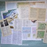 Set de papeles para junk journal mix media collage
