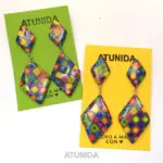 Pendientes Rombo Rombo Rainbow Bits Atunida