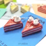 Pendientes Tarta de Fresa