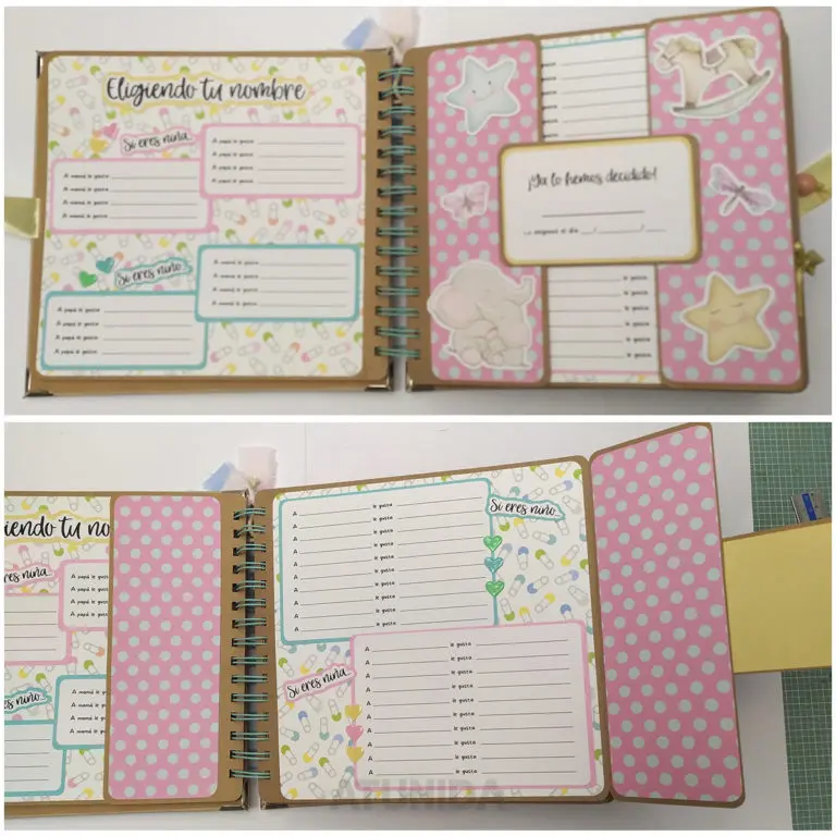 Diario de Embarazo de Scrap personalizado - Atunida