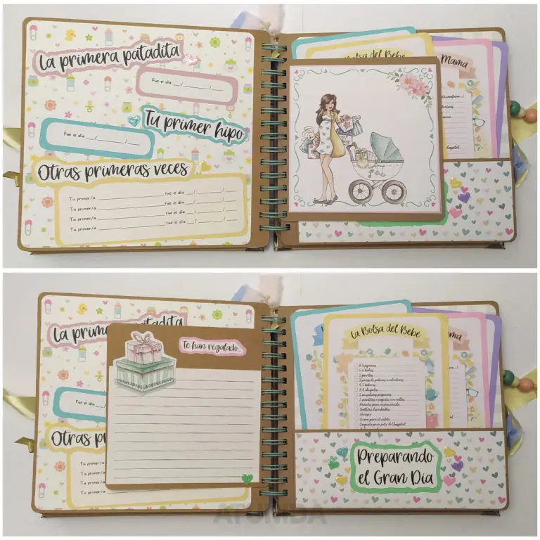 Diario de Embarazo de Scrap personalizado - Atunida