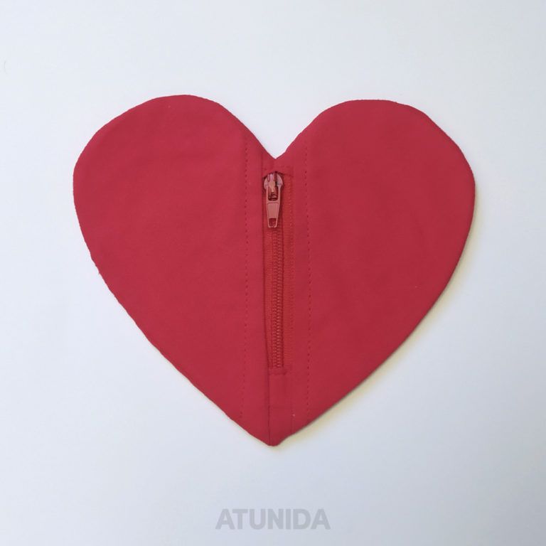 Monedero Corazón personalizado hecho a mano Atunida