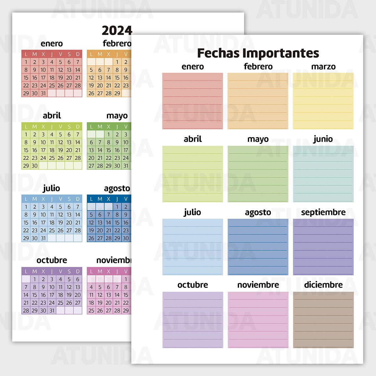 Agenda Escolar Junior 2023-2024 (6-18 años) en PDF imprimible - ATUNIDA