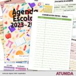 Agenda Escolar Kids 2023-2024 (3-6 años) en PDF imprimible - ATUNIDA