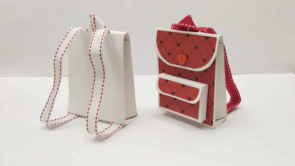 Tutorial: Mini mochilas (cajitas de regalo) 🎒 Ideal para San Valentín o para la vuelta al cole 🎁 Atunida