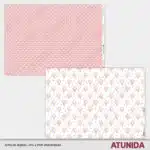 Kit de Scrapbooking Hola Bebe Niña - Atunida - Papeles decorados