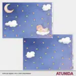 Kit de Scrapbooking Hola Bebe Niña - Atunida - Papeles Escenas - Papeles decorados