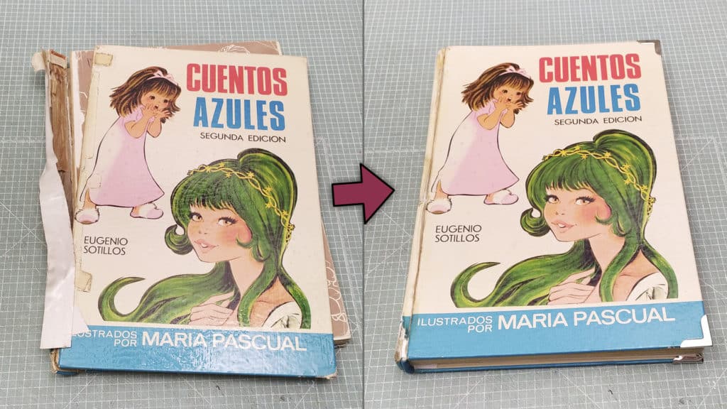 Restauración de un libro infantil de cuentos de más de 50 años! 😍🙌 Atunida