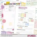 Agenda Escolar Kids 2024-2025 (0-3 años) en PDF imprimible - ATUNIDA