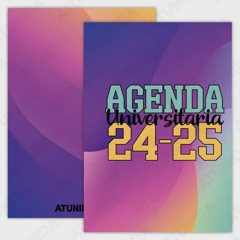 Agenda Escolar University 2024-2025 (+18 años) en PDF imprimible - ATUNIDA