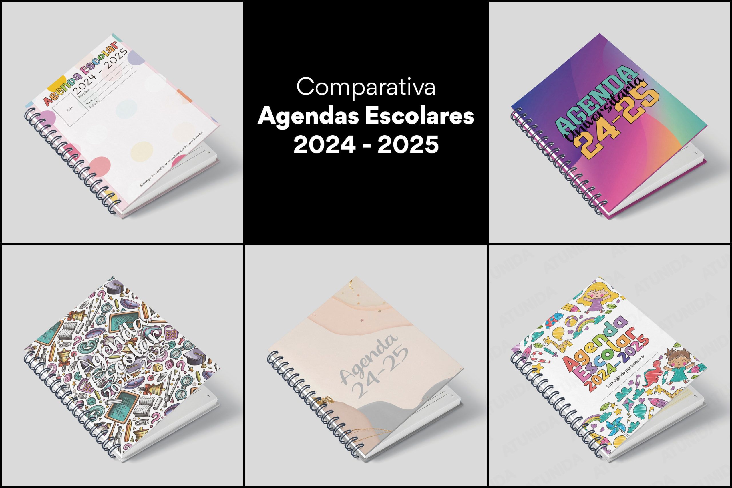 Comparativa Agenda Escolar 2024 - 2025 Atunida