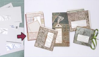 5 ideas con sobres de ventanilla para Junk Journal o Scrap ✉️🤩♻️ Atunida