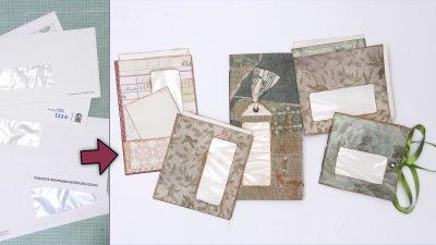 5 ideas con sobres de ventanilla para Junk Journal o Scrap ✉️🤩♻️ Atunida