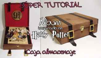 Tutorial Scrapbook Álbum inspirado en Harry Potter - Caja