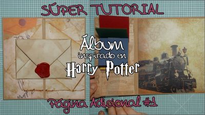 Tutorial Scrapbooking Álbum inspirado en Harry Potter - Página Adicional 1