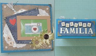 Tutorial Scrap: Álbum I Love Family 💖 Decoración portada y lomo | Ideas Scrapbook