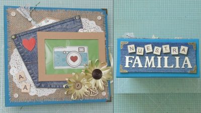 Tutorial Scrap: Álbum I Love Family 💖 Decoración portada y lomo | Ideas Scrapbook