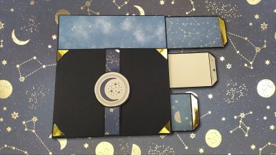 Tutorial Scrap: Álbum Luna - Página 5 🌜 Bolsillos laterales y ocultos y libreto de fotografías✨ Atunida