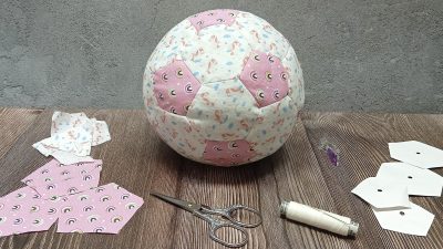 Balón de tela cosido a mano muy fácil - Atunida