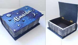 Tutorial Caja en forma de Libro con papel maché