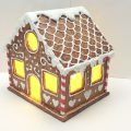 Tutorial: Casita de Jengibre con luz 🎄 Hecha de cartón y otros materiales caseros ♻️ Atunida