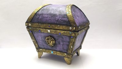 Cómo hacer un Cofre de Fantasía 🤩✨con cartón reciclado ♻️ Atunida
