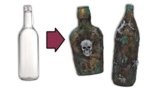 Cómo decorar Botellas de Cristal para Halloween