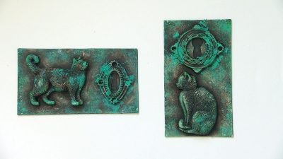 Tutorial: Efecto de óxido o pátina de cobre o bronce con acrílicos 🎨🖌️