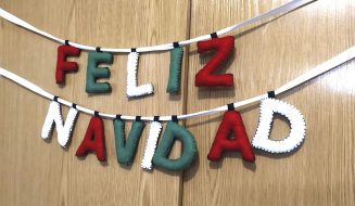 Guirnalda de letras de fieltro para navidad o cualquier ocasión - Atunida