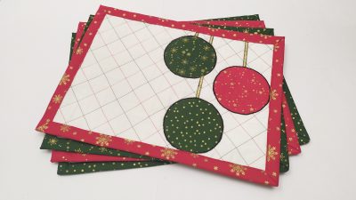 Tutorial: Cómo hacer Manteles Navideños individuales 🎄 Fáciles, originales y para toda la vida 😍 Atunida