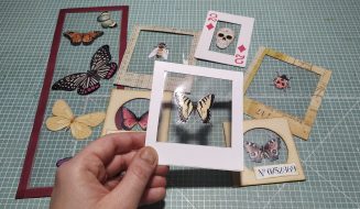 Tutorial: Marcos o ventanas con recortes encapsulados para scrap, junk journal...