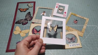 Tutorial: Marcos o ventanas con recortes encapsulados para scrap, junk journal...
