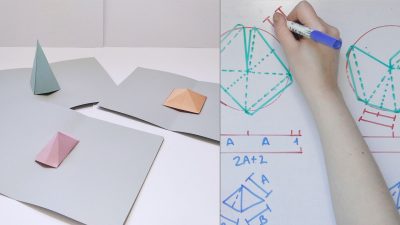 Masterclass tutorial estructura popup pirámides irregulares para tarjeteria o scrap