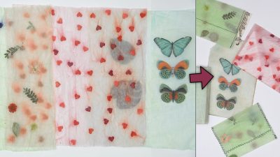 Cómo hacer FALSO PAPEL DE ARROZ CON INJERTOS en el interior 😍📜 Atunida