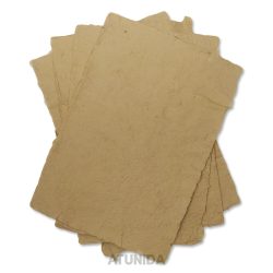 Papel artesanal kraft - Papel reciclado kraft - Atunida