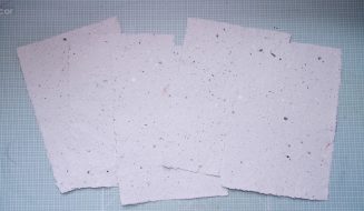 como hacer papel reciclado efecto confeti