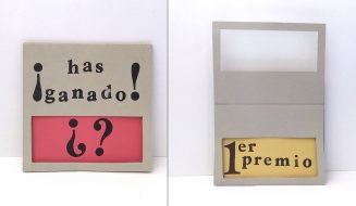 Tutorial: tarjeta con ventana y mensajes cambiantes para tarjeteria y scrap Atunida