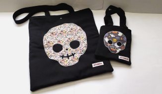 Tutorial: Totebag para Halloween 💀 Con la técnica del aplique invertido 🤯 PLANTILLA GRATIS! Atunida